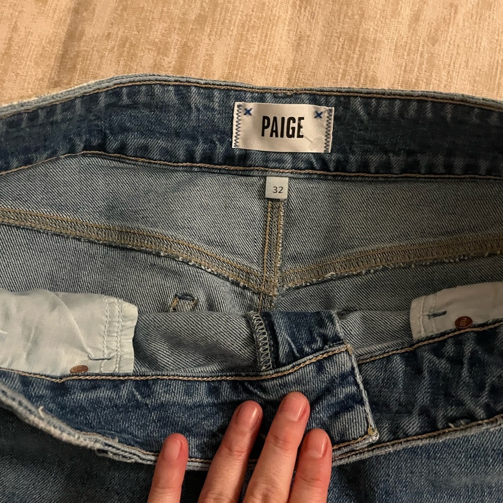 PAIGE Sasha wide leg jeans 32 - Picture 9 of 10